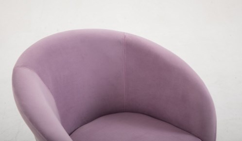 tanie fotele CASSIE tapicerowane welur wrzosowy kolor